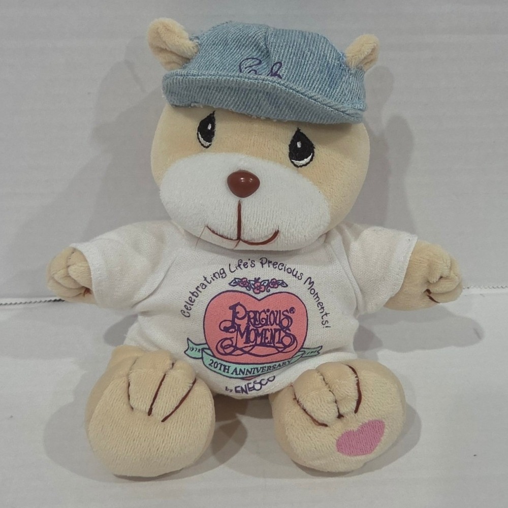 Precious Moments Tender Tails 20th Anniversary Bear 1998 Limited Edition Enesco
